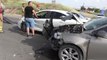 Kırıkkale'de iki otomobilin çarpıştığı kazada 5 kişi yaralandı