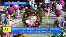 Rinden tributo a víctimas de masacre en Uvalde, Texas