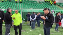 La déception des supporters des Verts face à leur défaite