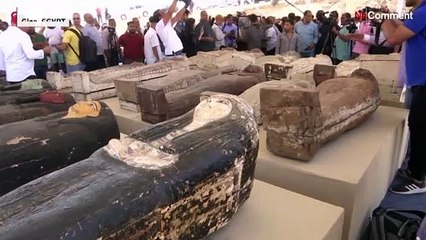 Ägypten: 2500 Jahre alte Sarkophage in Sakkara ausgestellt