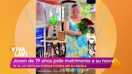 Joven le pide matrimonio a su novia 57 años mayor que él