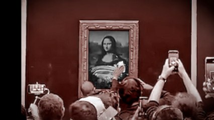 Escándalo en el Museo del Louvre: vandalizan la 'Mona Lisa' con una tarta
