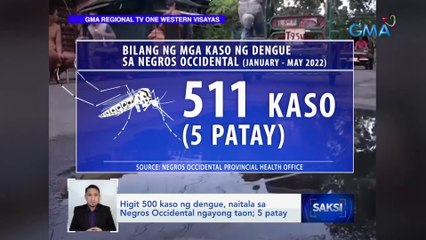 Higit 500 kaso ng dengue, naitala sa Negros Occidental ngayong taon; 5 patay | Saksi