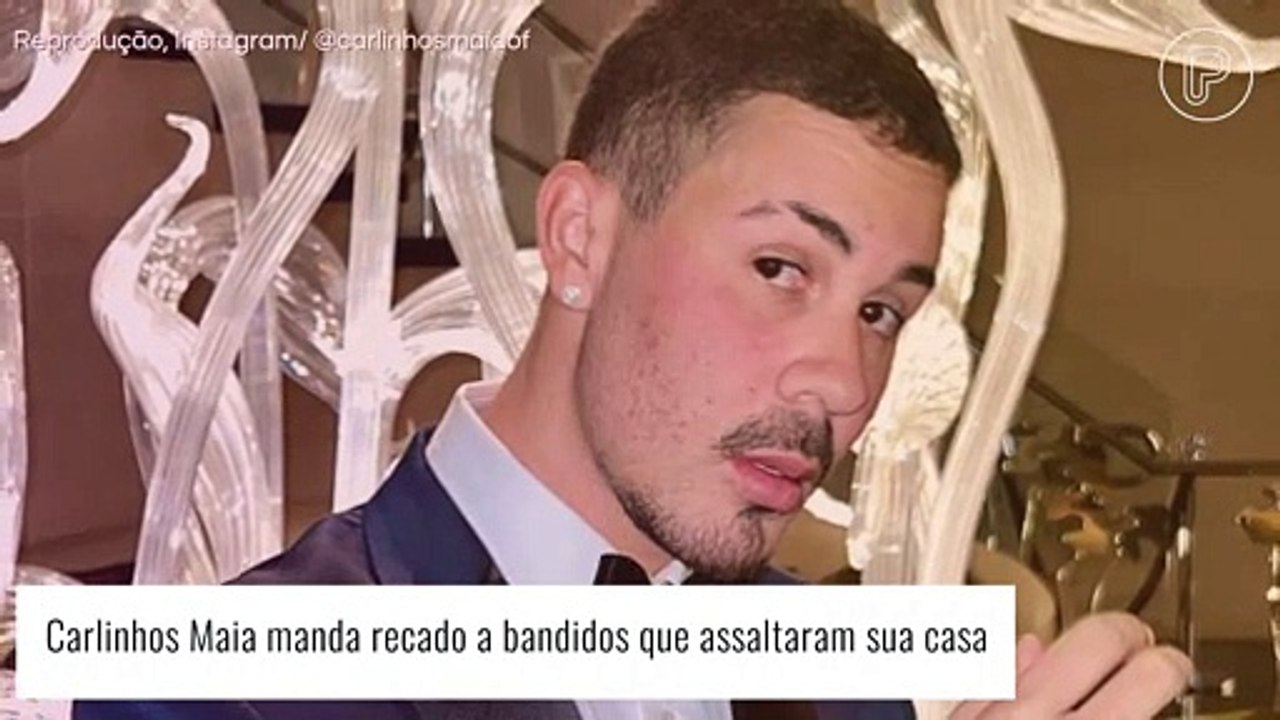 Carlinhos Maia faz apelo para que bandidos devolvam joias roubadas: 'Vocês serão encontrados'