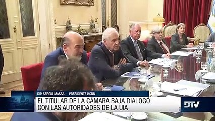 Massa recibió a la UIA para trabajar en la agenda parlamentaria de la industria