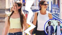 Suri Cruise tenses up with Katie Holmes as Katie admits ties with Bobby Wooten III 'serious already'