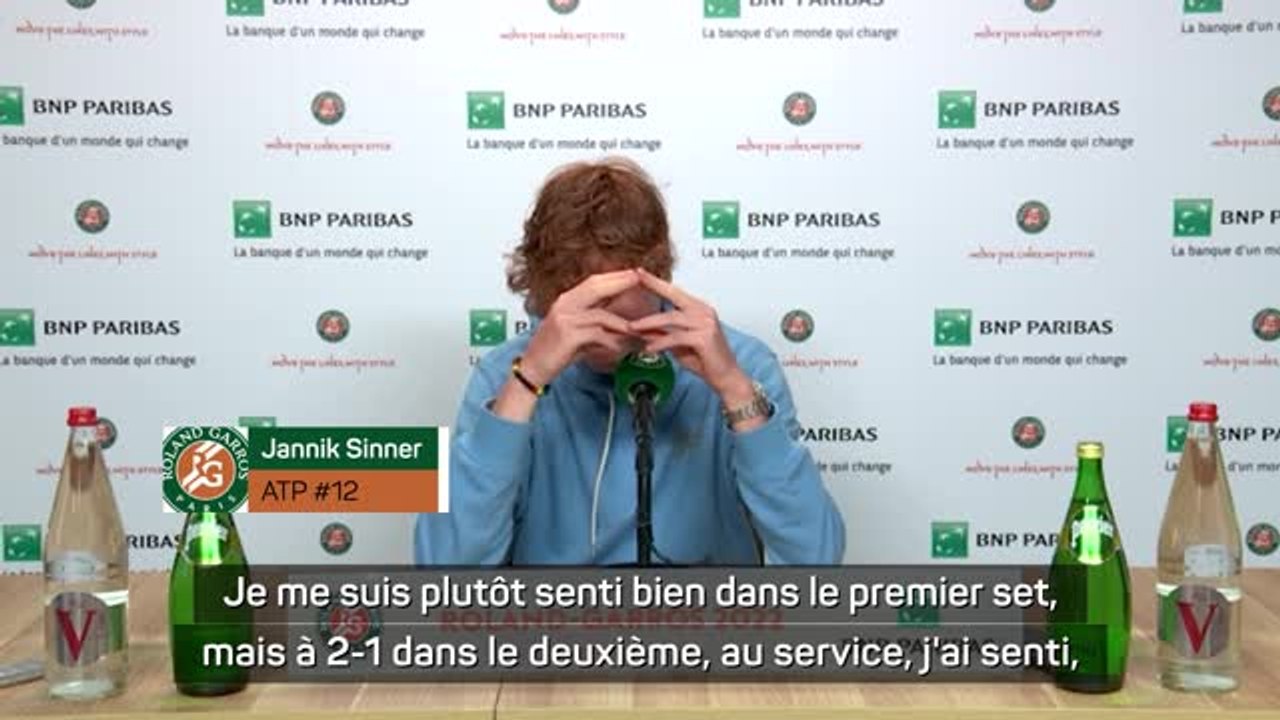 Roland-Garros - Sinner : "La douleur était trop forte"