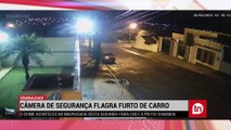 Câmera de segurança flagra furto de carro em Apucarana