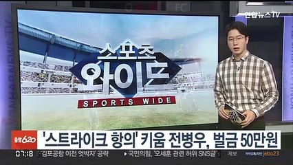 '스트라이크 항의' 키움 전병우, 벌금 50만원