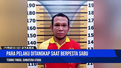 Lagi Asyik Nyabu, 4 Pria Diciduk Sat Narkoba Polres Tebing Tinggi di Damar Sari