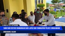 Polres Singkawang Lakukan Press Release Pemusnahan Barang Narkotika jenis Sabu berat bersih 69,46 gram