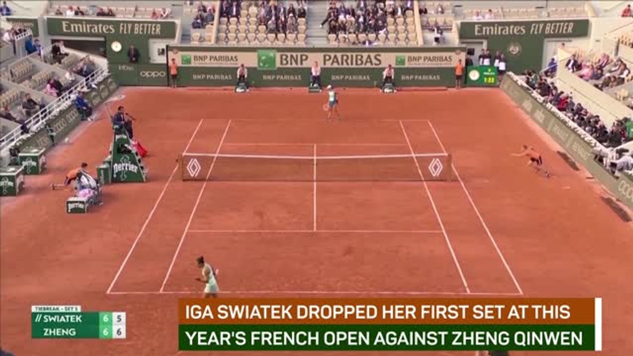 Day Nine Review - Swiatek drops rare set; Medvedev and Tsitsipas suffer upsets