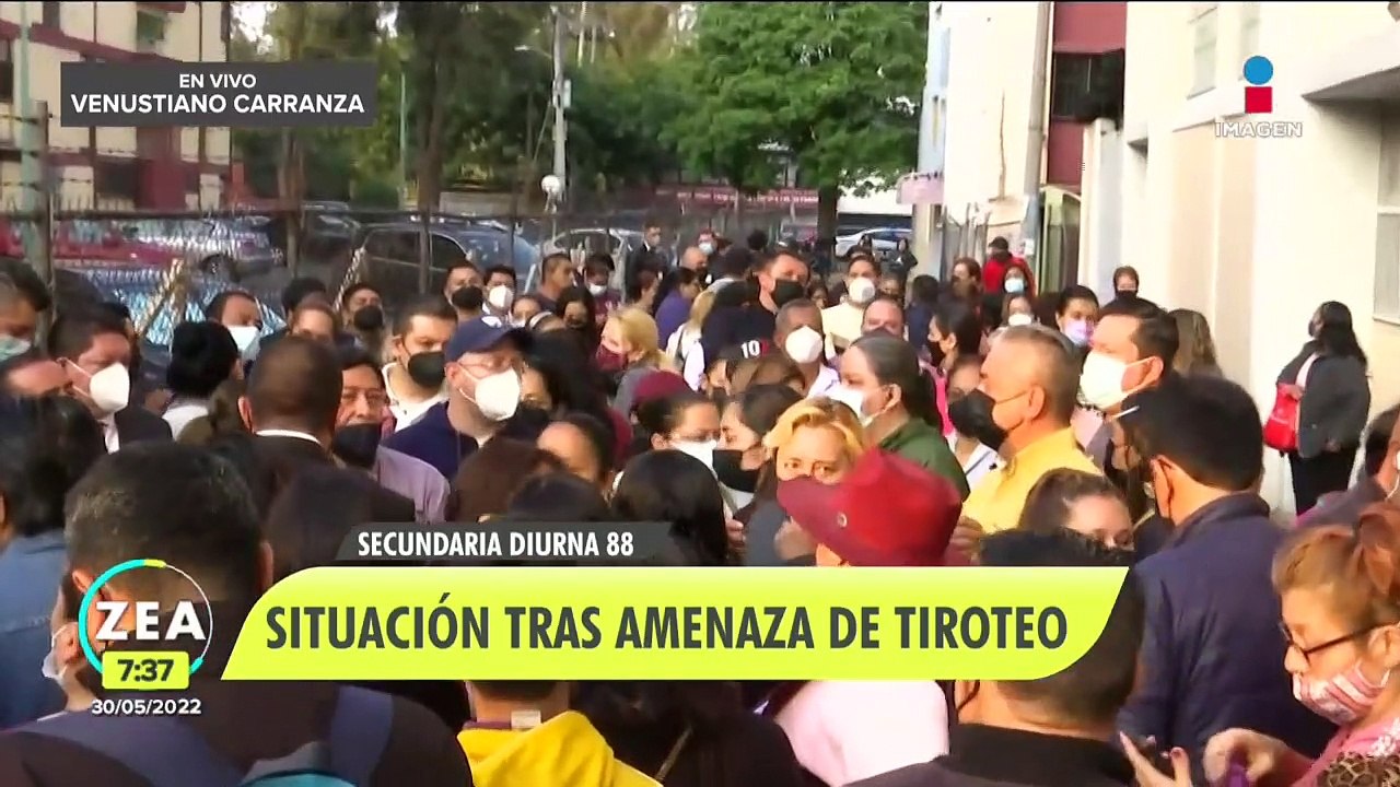 Aplican operativo "Mochila Segura" en secundaria tras amenaza de tiroteo