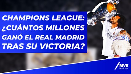 ¿Cuántos millones ganó el Real Madrid por conquistar la Champions League?