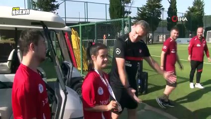 A Milli Futbol Takımı, Down Sendromlu sporcuları ağırladı