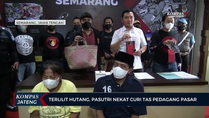 Descargar video: Terlilit Hutang, Pasutri Asal Semarang Nekat Curi Tas Pedagang Pasar