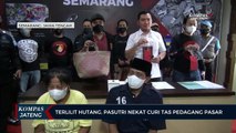 Terlilit Hutang, Pasutri Asal Semarang Nekat Curi Tas Pedagang Pasar