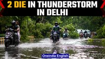 Delhi: Heavy rain kills 2; storm uproots many trees and damages Jama Masjid's dome | Oneindia News