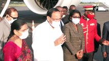 VP Naidu arrives in Libreville on first leg of his 3-nation visit to Gabon, Senegal and Qatar