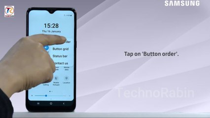 How to Change the Button order of Quick Settings panel in SM-A107F Samsung Galaxy A10s