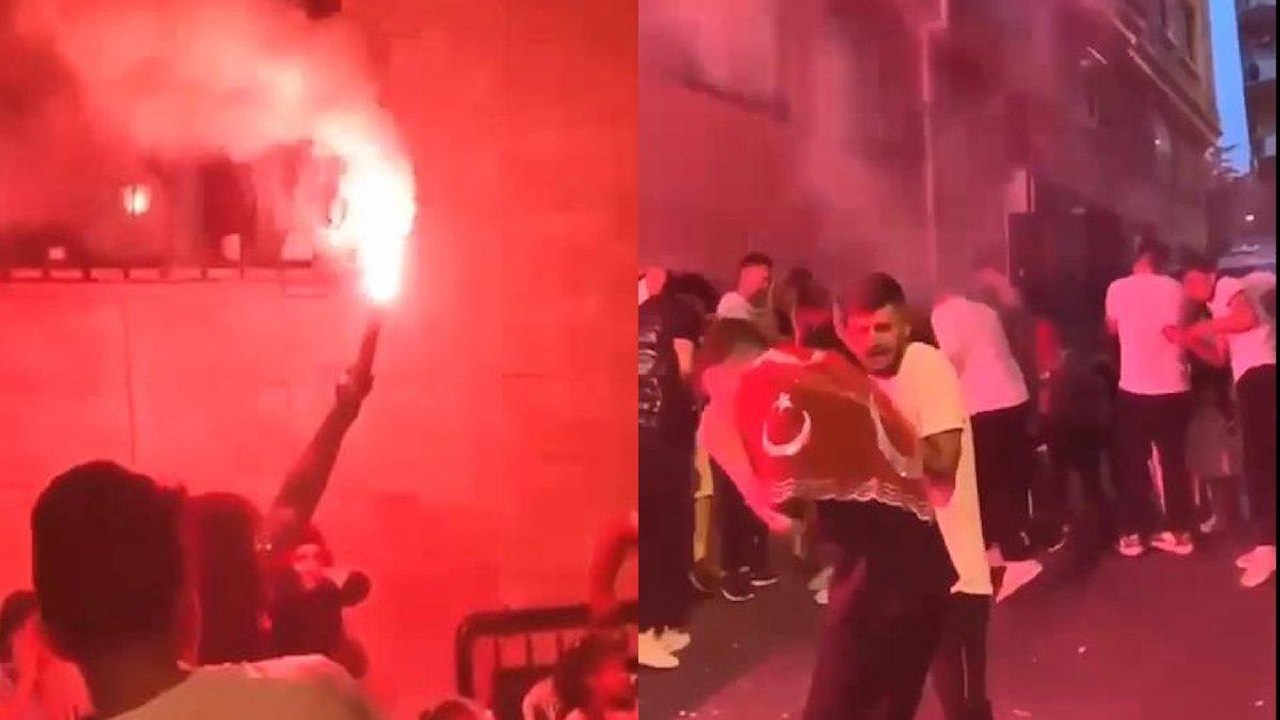 Asker eğlencesinde meşale patladı: 2 yaralı