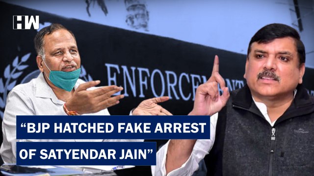 Satyendar Jain Arrested By ED In 'Fake' Case: AAP MP Sanjay Singh Blames BJP |