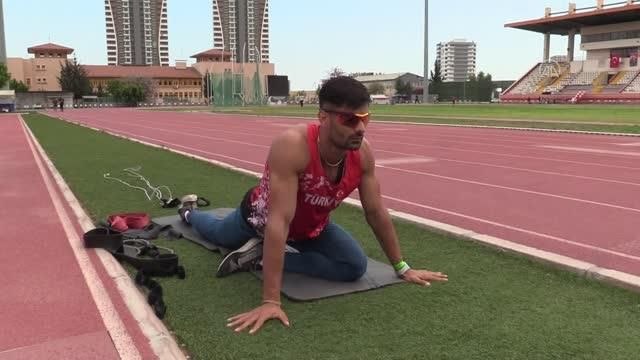 Rekortmen atlet Sinan Ören, uluslararası başarı için ter döküyor