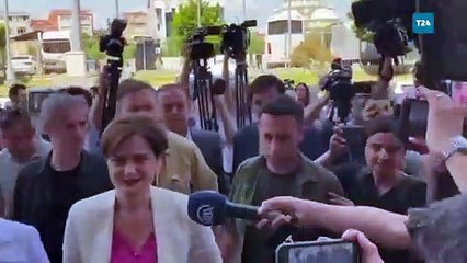 Yargıtay tarafından cezası onanan Canan Kaftancıoğlu infaz işlemleri için Silivri'ye götürülüyor