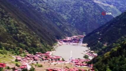 Uzungöl üzerinde görüldü: Herkes şaşkına döndü