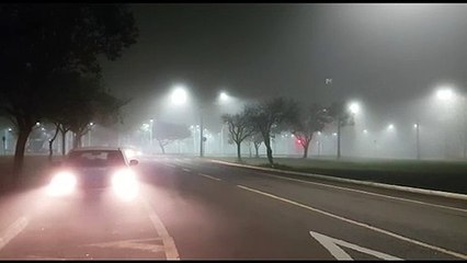 Cascavel é tomada pela neblina durante a madrugada desta terça-feira (31)