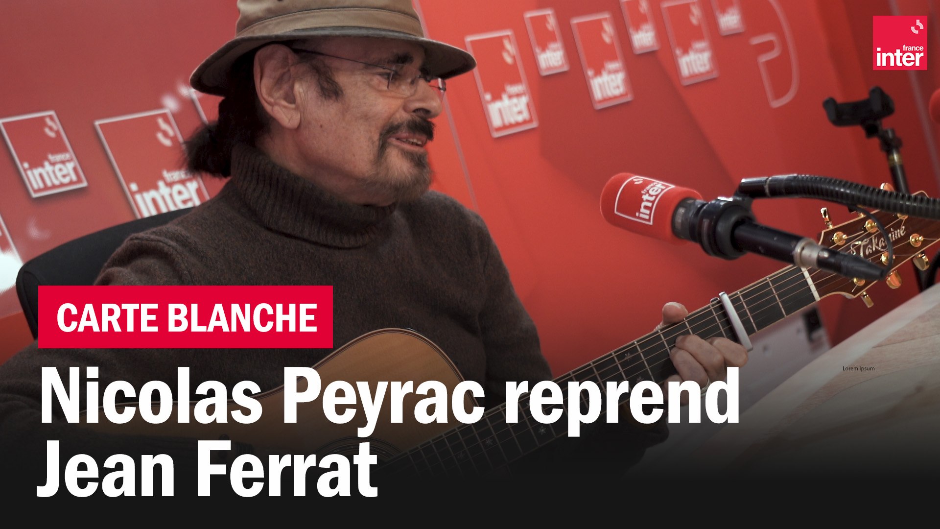 Nicolas Peyrac reprend "Ma môme" de Jean Ferrat - La carte blanche - Vidéo  Dailymotion