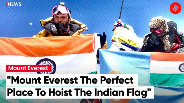 IAF officer scales Mount Everest, sings national anthem on reaching summit