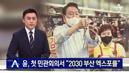 尹 대통령, 첫 민관회의서 “2030 부산 엑스포를”