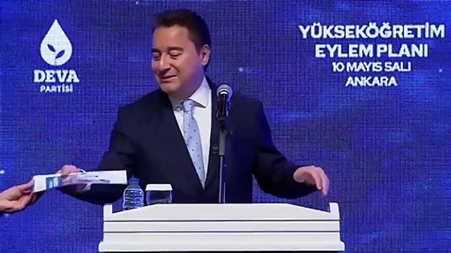 Deva Partisi Ali Babacan'ın Yükseköğretim Eylem Planı Sunumu