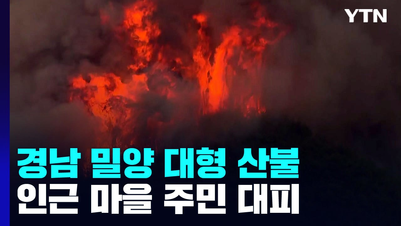 경남 밀양에 대형 산불...주민과 재소자까지 불길 피해 대피 / YTN