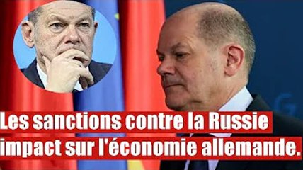 L'Allemande paye le prix fort des sanctions contre la Russie (Scholz)