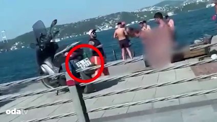Bebek sahilinde rezil görüntüler! Vay ahlaksız edepsizler vay