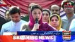 PML-N vice president Maryam Nawaz addresses the ceremony in Murree