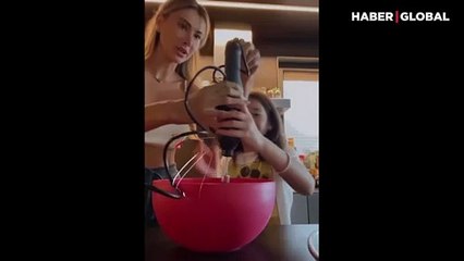 Şeyma Subaşı'nın mikserle imtihanı! Çalıştırmayı başaramadı, sosyal medyada ti'ye alındı