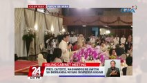Pres. Duterte, naghandog ng awitin sa inorganisa niyang despedida kagabi | 24 Oras