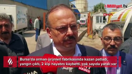 İnegöl'de mobilya fabrikasında yangın! 2 kişi öldü