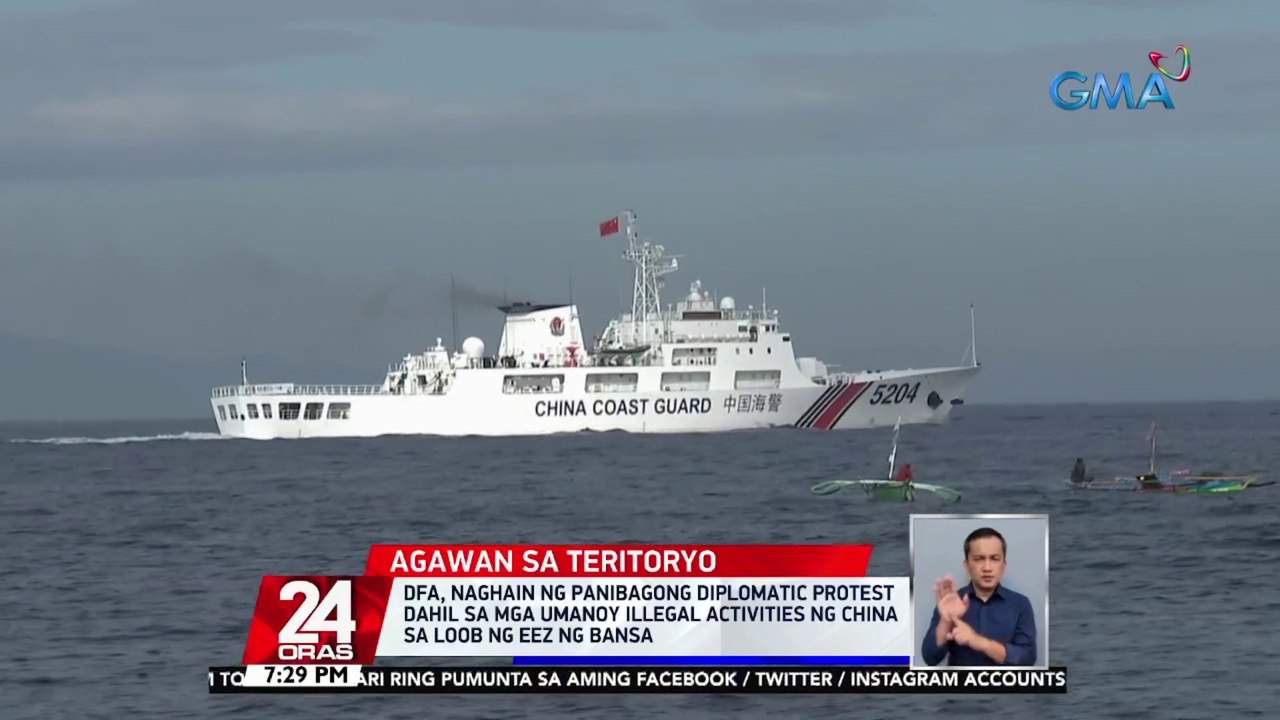 DFA, naghain ng panibagong diplomatic protest dahil sa mga umano'y illegal activities ng China sa loob ng EEZ ng bansa | 24 Oras