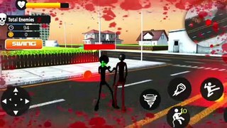 Miami Stickman Rope Hero Gangster Crime City Battle Warrior Android Gameplay By Games Zone