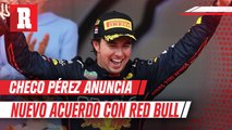 Checo Pérez anunció nuevo acuerdo con Red Bull hasta 2024