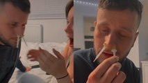 ''I'm gonna cry!' Mansfield man is WORRIED while waxing his nose hair'