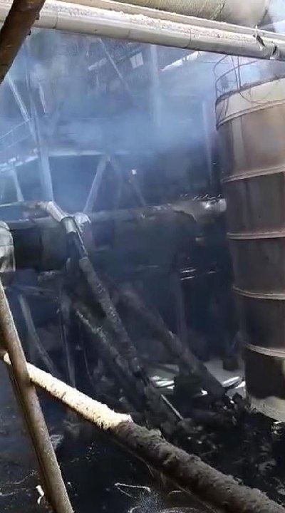 BURSA'DA FABRİKADA PATLAMA SONRASI YANGIN 2 ÖLÜ, 7 YARALI - HAVADAN GÖRÜNTÜLERLE