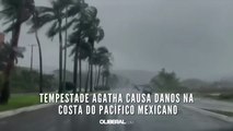 Tempestade Agatha causa danos na costa do Pacífico mexicano