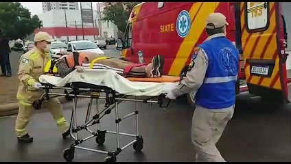 Fortíssima colisão entre quatro veículos é registrada no Centro