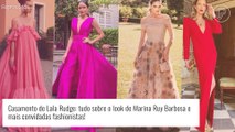 Marina Ruy Barbosa e mais famosas no casamento de Lala Rudge: tudo sobre looks e tendências de moda festa