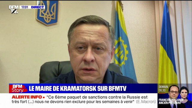 Mort de Frédéric Leclerc-Imhoff: Les militaires russes ont parfaitement vu qu'il s'agissait d'un convoi humanitaire , réagit le maire de Kramatorsk